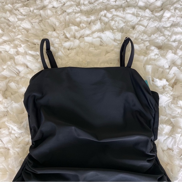 NWT Women's Shirred Strappy Cutout One Piece Swimsuit SIZE SMALL - Picture 6 of 16